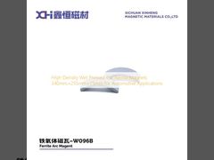 High Density Wet Pressed Car Ferrite Magnets 340mm×255mm×75mm for Automotive Applications