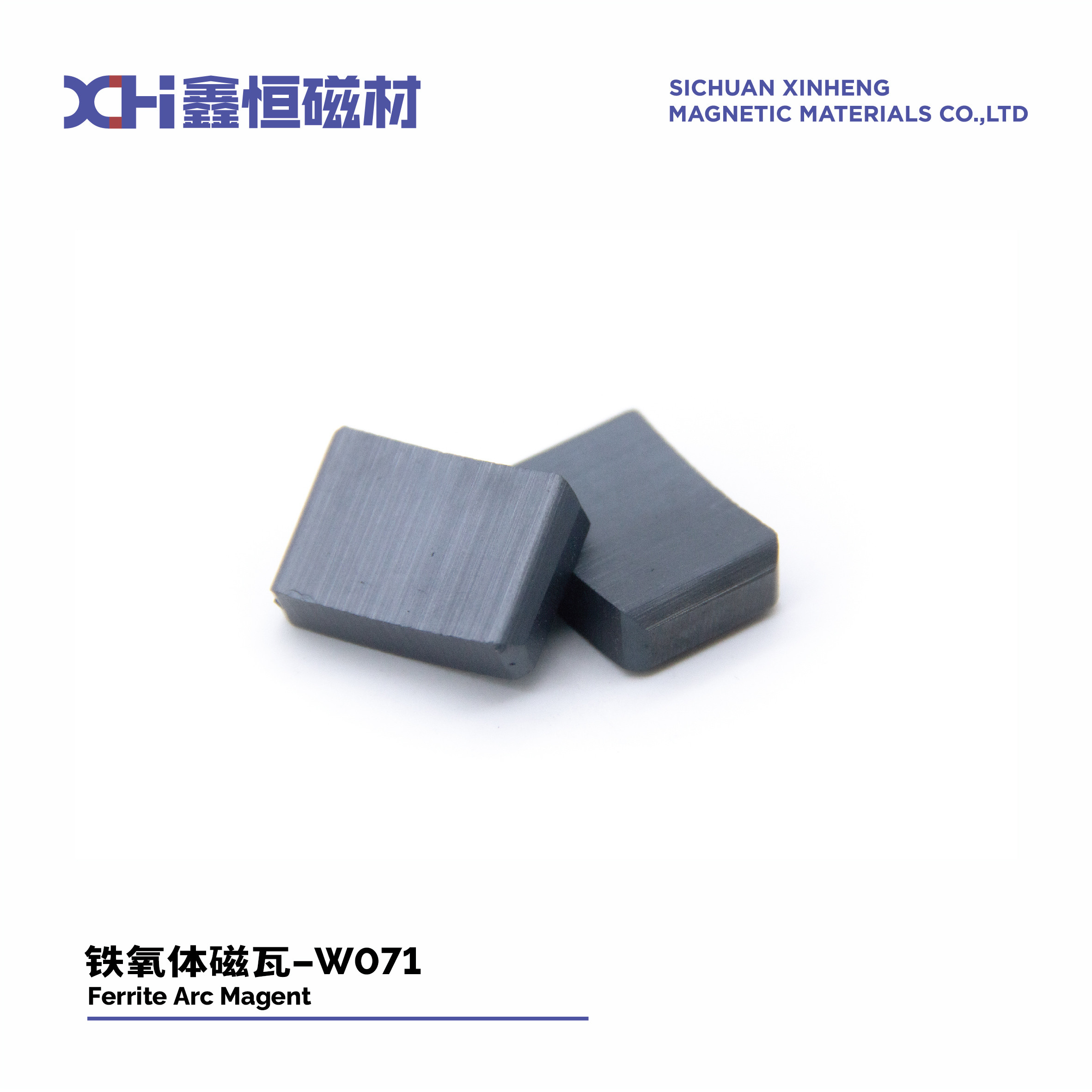 ISO9001 Certification Ferrite Permanent Magnet For Ceiling Fan Motor W1071